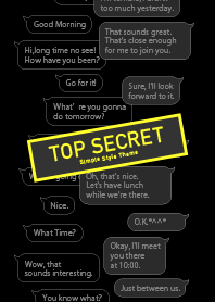 TOP SECRET English -Black-