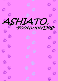 ASHIATO-Footprint Dog- Pink