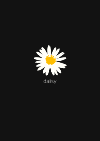 SIMPLE FLOWER - daisy / black -