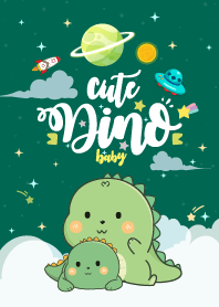 Dinosaur Baby Sea Green