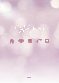 ピンク : シンプルなlight icon