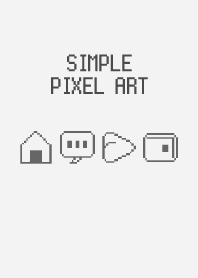 minimalist white. pixel art.