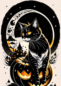 halloween cat abA7b5