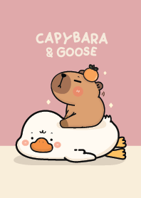 คาปิบาร่า & ห่านน้อยน่ารัก : ชมพูเลิฟๆ