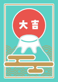 Simple/Lucky Mt.Fuji/ Mint2 x Red x Gold