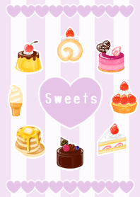 Many sweets! -pale purple- Revised