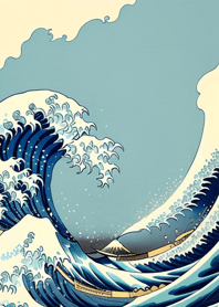 Ukiyo-e Sea Tiger Sakura 8MLl