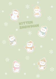 cute Cats Snowman8