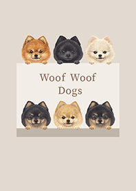 Woof Woof Dogs - Pomeranian -