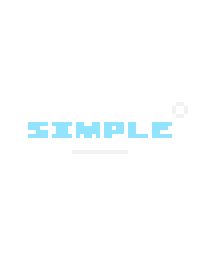 SIMPLE' :blue&white