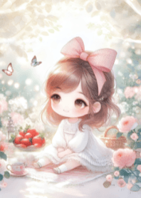 Cute Girl and Beautiful Nature V.10