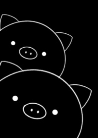 pig (black of pair)