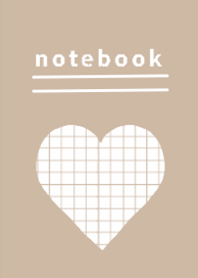 girl who loves notebooks Beige