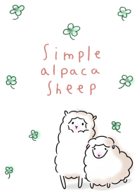 シンプル アルパカ ヒツジ