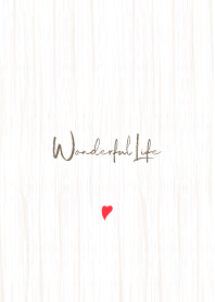 Simple Handwriting style -White Wood-