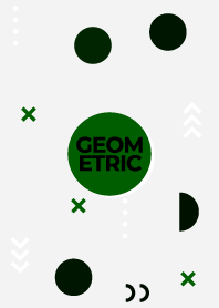 Geometric BLEACHED SILK GREEN 3