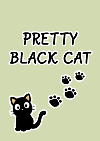 PRETTY BLACK CAT Theme-DUSTY YEL GREENj