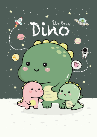 We love Dino (Green Dark)