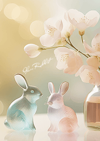beige Rabbit sakura viewing 04_1
