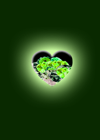 Light Green Heart to be happy