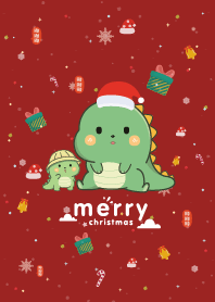 ไดโน วันคริสต์มาส สีแดง