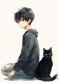 Healing Life 猫フレンズの男の子と猫4.1