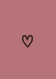 HEART / BROWNIE DULL PINK