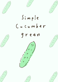 simple Cucumber green