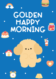 Golden Happy Morning (navy blue)