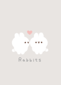 Rabbits/White.
