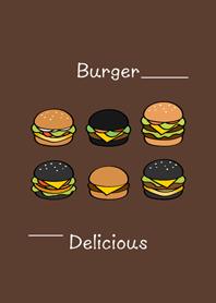 喜歡吃漢堡！(深咖啡色)