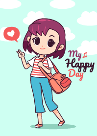 Cute Girl : My Happy Day