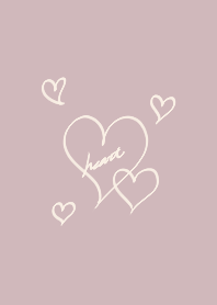 Hand-drawn heart of adult*-smoky pink-3