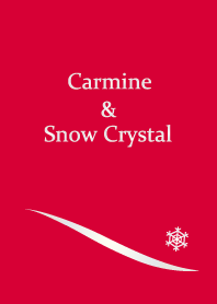 Carmine & Snow Crystal