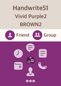 handwrite51 vivid purple2 brown2