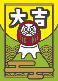 Daruma on MT.FUJI / Green Tea x Gold