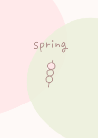 春ピンクとグリーンカラー