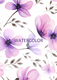 WATERCOLOR-PURPLE FLOWER 16