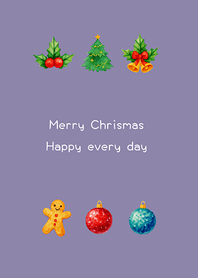 素敵なクリスマス小さなこと-モランディ紫