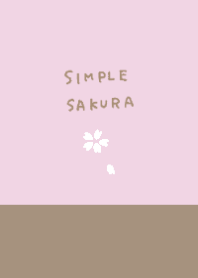 SIMPLE SAKURA pink&brown