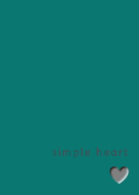 simple heart -Green-