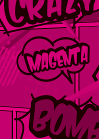 アメコミ／ポップ／マゼンタ