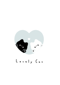貓和心 |white light blue.