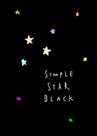 簡單的 星星 黑色的