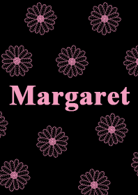 Magic Margaret Pattern[Black&Pink]