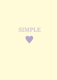 SIMPLE HEART :)lavender yellow