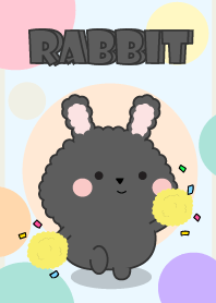 Color Cute Black Rabbit  FuFu Theme (JP)