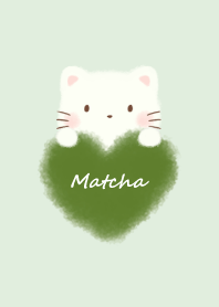 mokomoko heart -cat- green 3