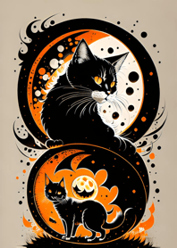 halloween cat 44C8B8