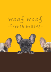 Woof Woof - French bulldog - SUNFLOWER